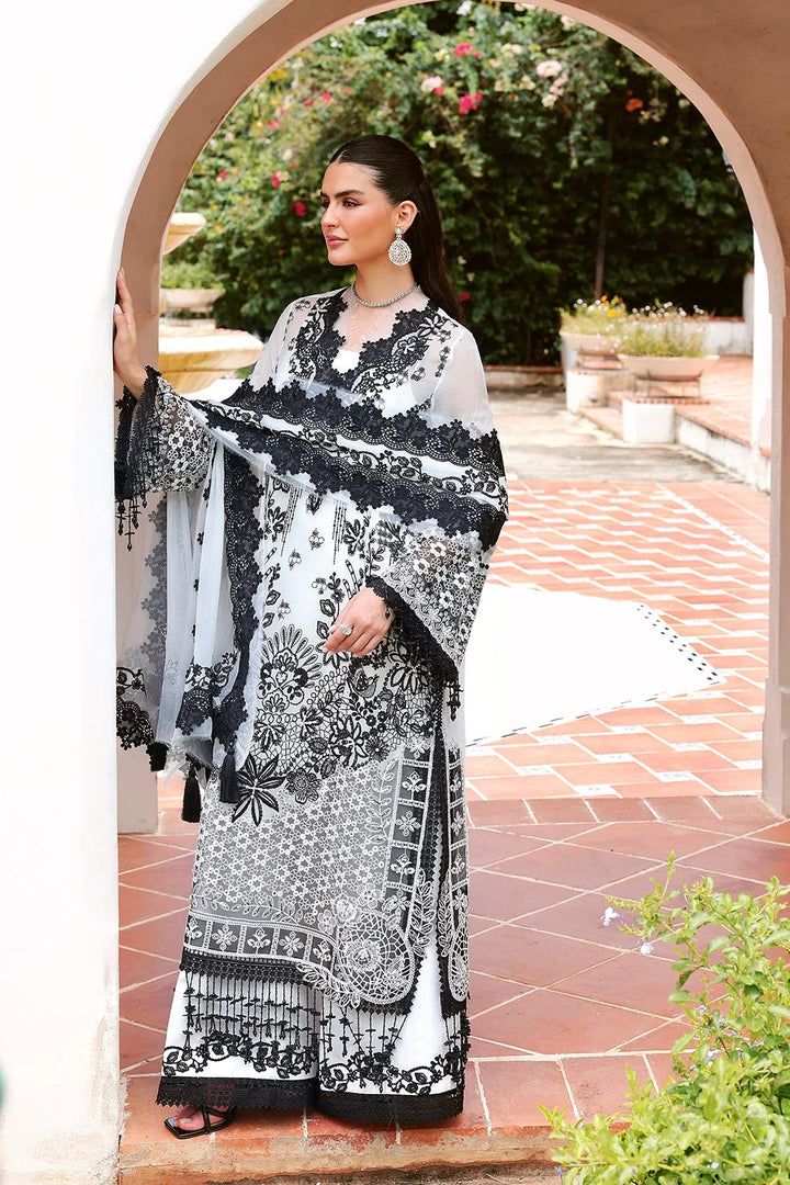 Lumiere by Saira Rizwan Unstitched Embroidered Chiffon 3 Piece Suit SR26ULF Pearl SRL26-05 - Festive Collection
