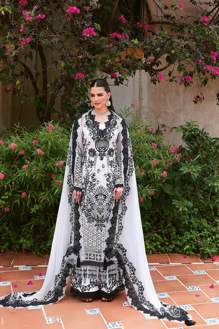 Lumiere by Saira Rizwan Unstitched Embroidered Chiffon 3 Piece Suit SR26ULF Pearl SRL26-05 - Festive Collection
