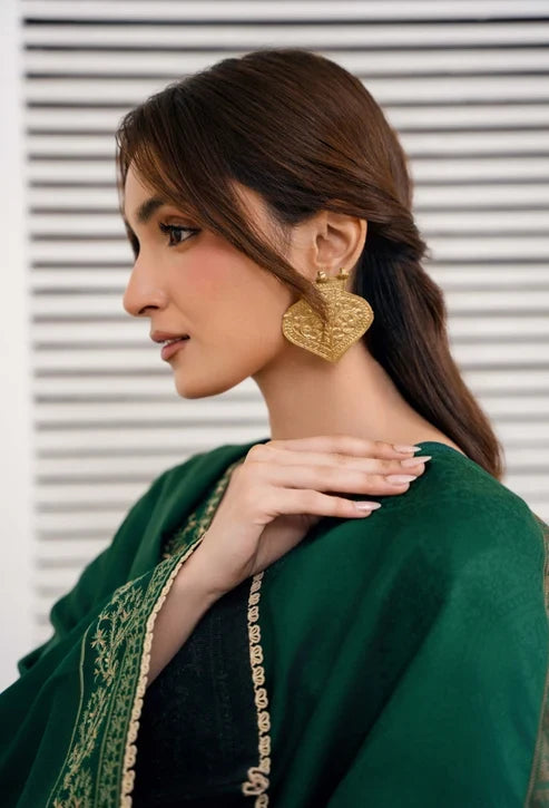 Onara by Humdum Unstitched Embroidered Khaddar 3 Piece Suit HD26UKO D-06 - Winter Collection
