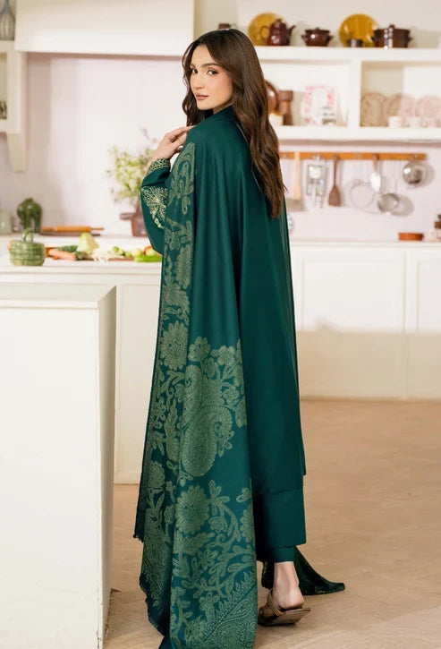 Onara by Humdum Unstitched Embroidered Khaddar 3 Piece Suit HD26UKO D-08 - Winter Collection