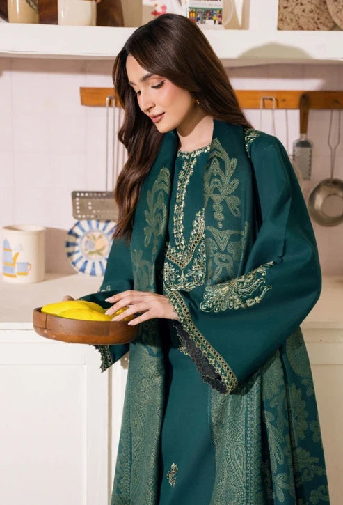 Onara by Humdum Unstitched Embroidered Khaddar 3 Piece Suit HD26UKO D-08 - Winter Collection