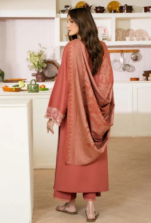 Onara by Humdum Unstitched Embroidered Khaddar 3 Piece Suit HD26UKO D-09 - Winter Collection