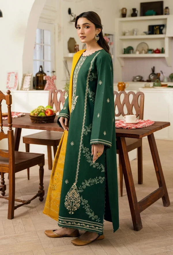 Onara by Humdum Unstitched Embroidered Khaddar 3 Piece Suit HD26UKO D-10 - Winter Collection