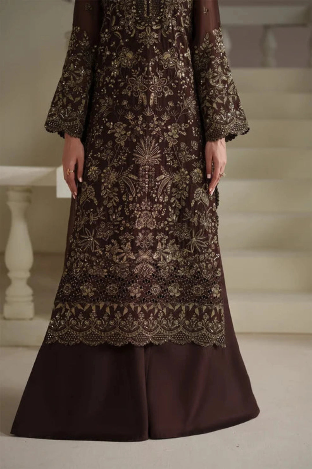 Modern Heirloom by Emaan Adeel Unstitched Embroidered Chiffon 3 Piece Suit EA26UMH Adelia - Festive Collection