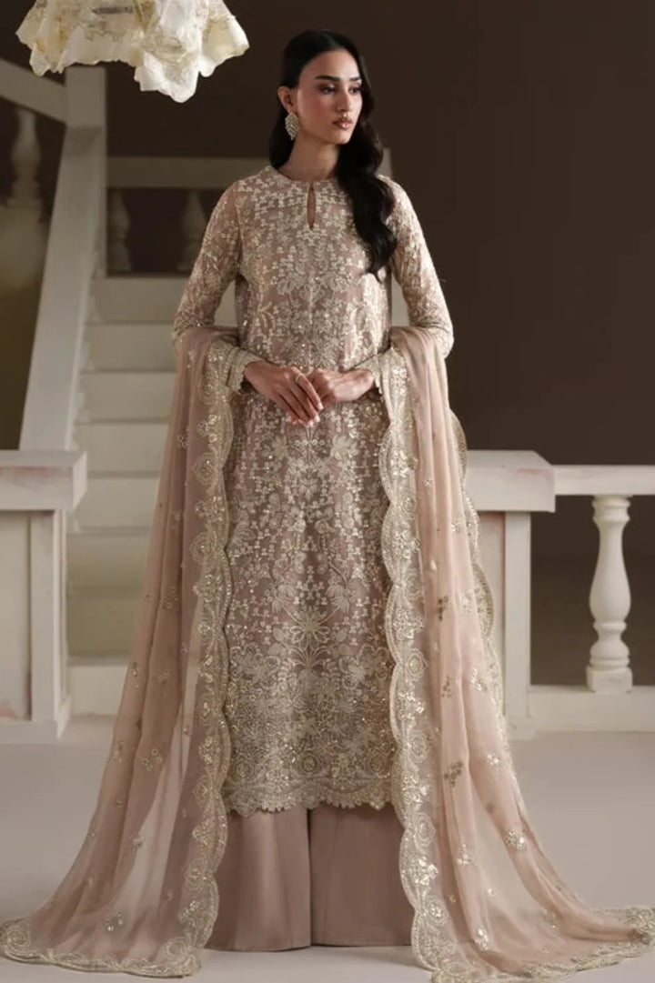 Modern Heirloom by Emaan Adeel Unstitched Embroidered Chiffon 3 Piece Suit EA26UMH Pearl Reverie - Festive Collection