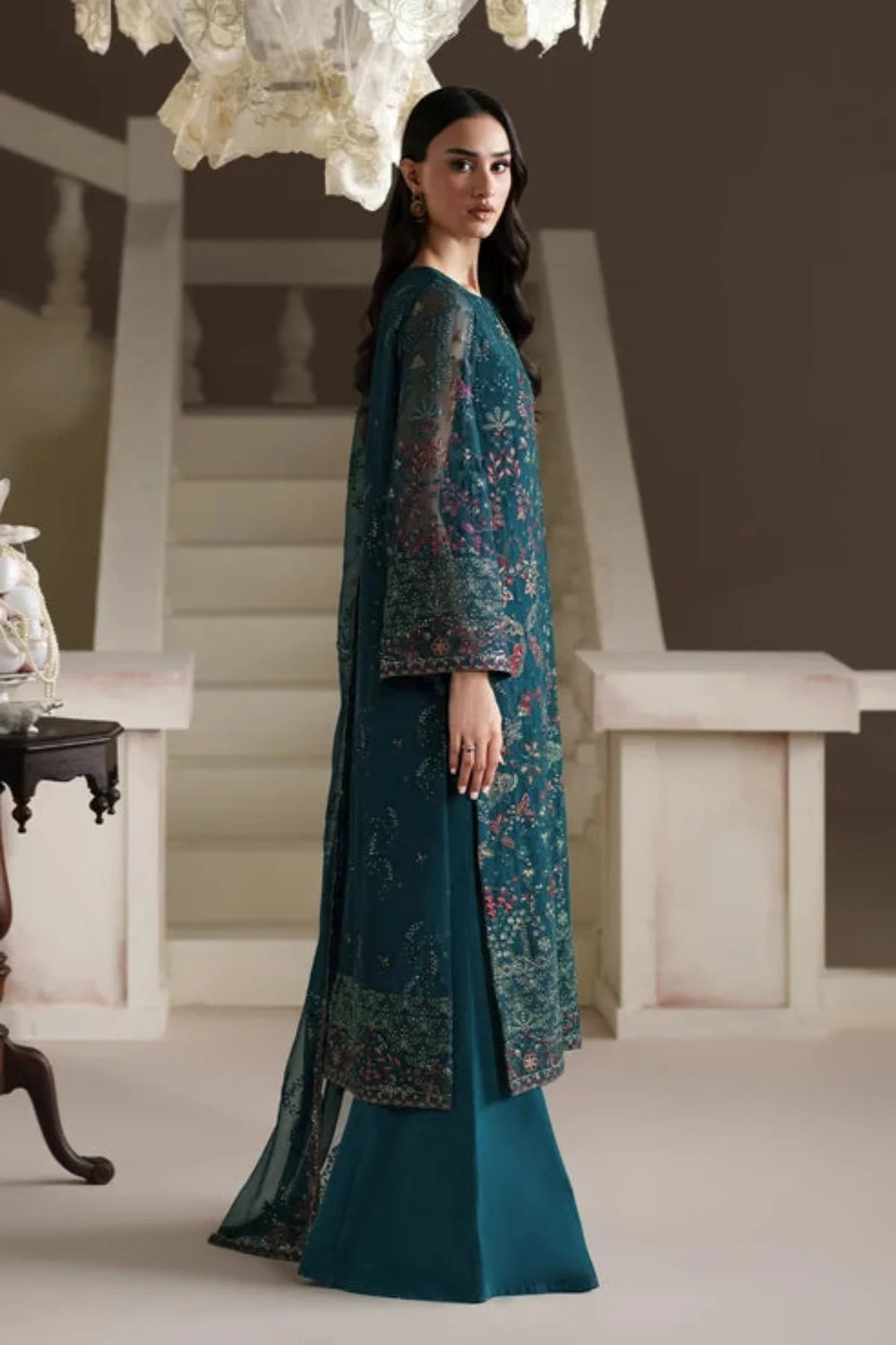 Modern Heirloom by Emaan Adeel Unstitched Embroidered Chiffon 3 Piece Suit EA26UMH Antique Charm - Festive Collection
