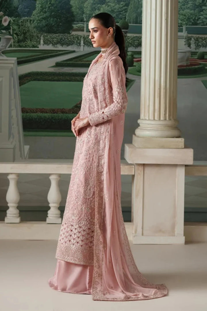 Modern Heirloom by Emaan Adeel Unstitched Embroidered Chiffon 3 Piece Suit EA26UMH Antique Blush - Festive Collection