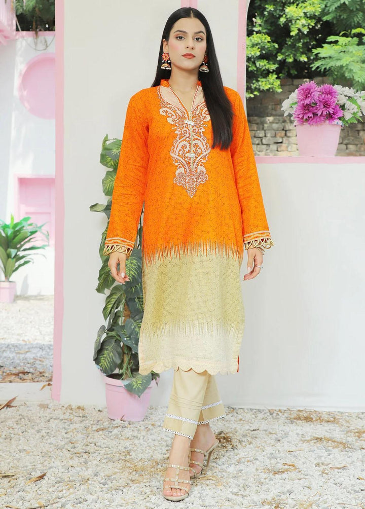 73 Degree  Pret Embroidered Lawn Kurti A-950 Sunburst