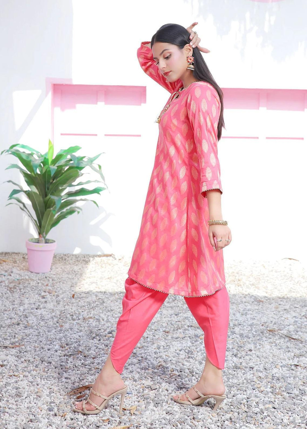 73 Degree  Pret Casual Cotton 2 Piece Suit A-961 Mushq