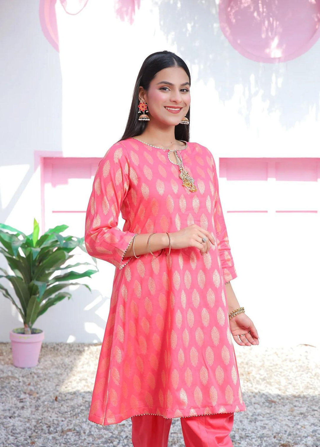 73 Degree  Pret Casual Cotton 2 Piece Suit A-961 Mushq