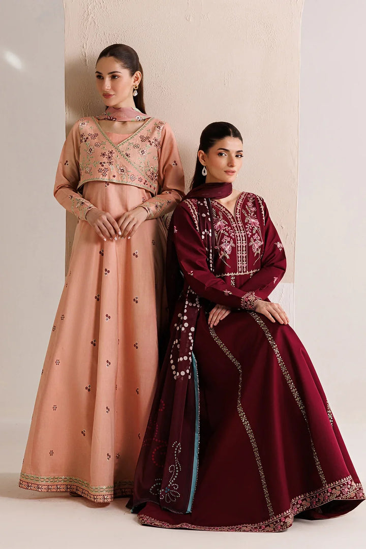 Mistfall by Panache Apparel RTW Embroidered Cotton 3 Piece Suit virelle Eid Collection