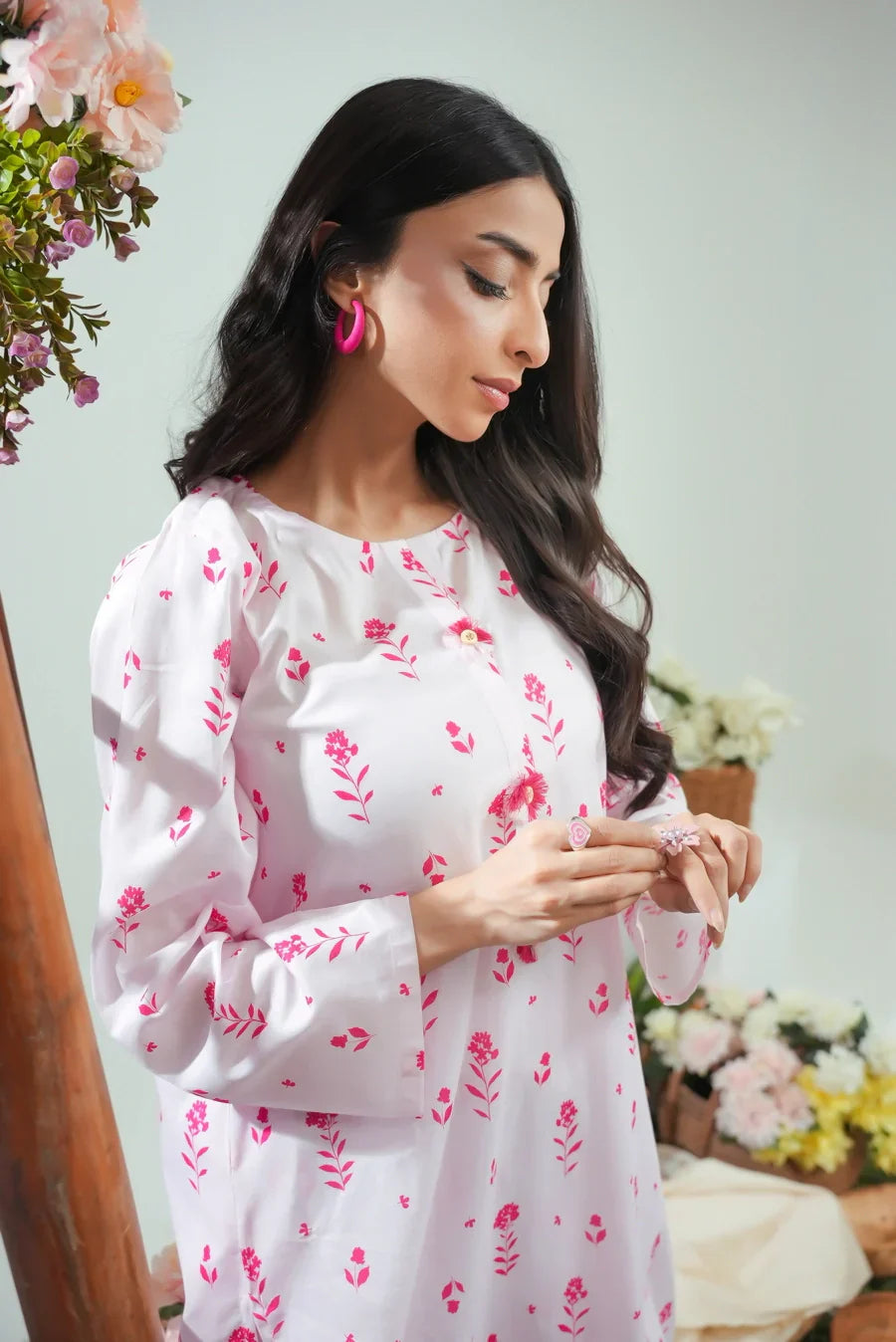 Dhaga Women Pret Printed 2 Piece Lawn Matching Separate FW24DSP0049 - Summer Collection