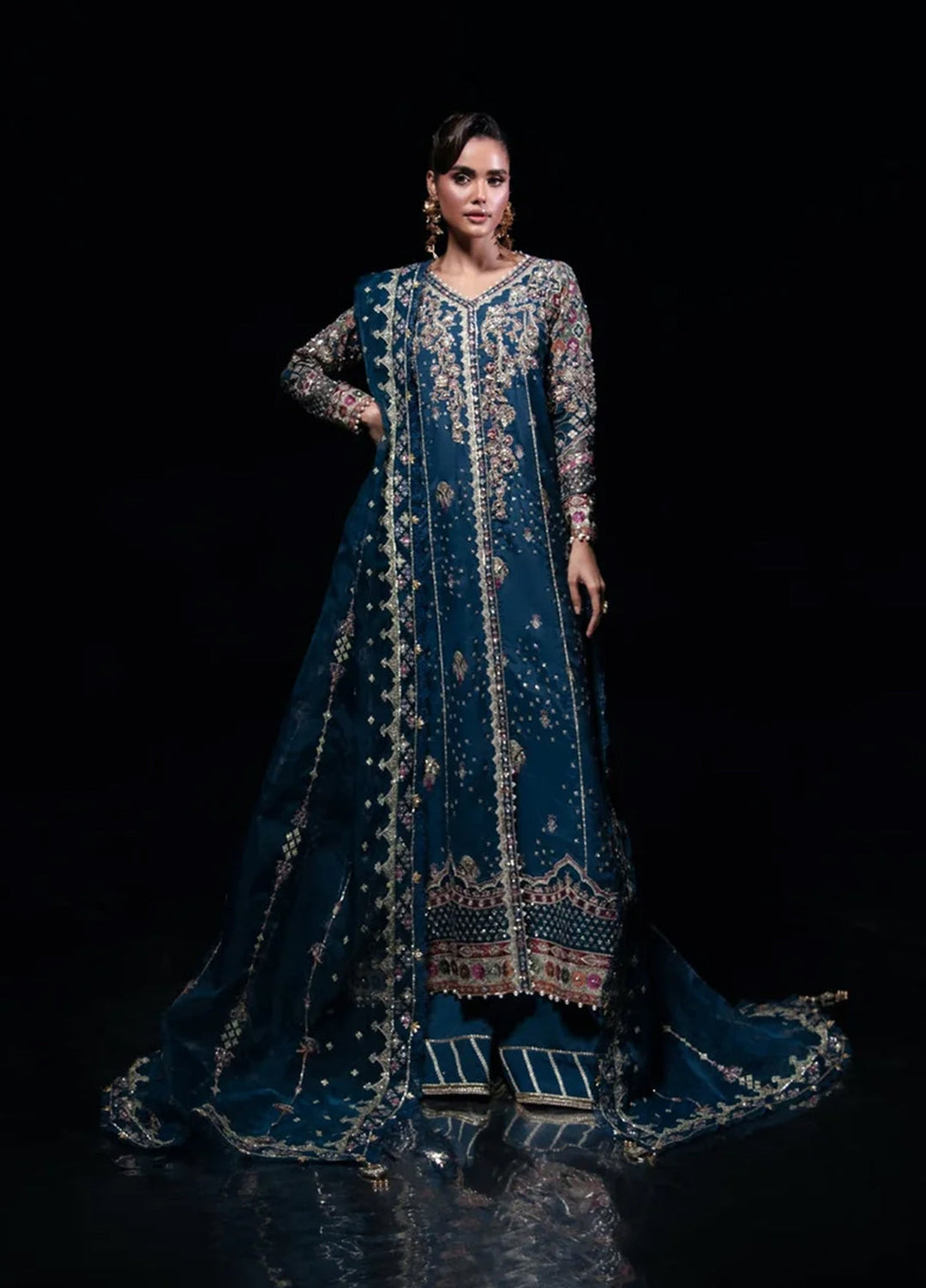 Florent Embroidered Raw Silk Suit Unstitched 3 Piece FL24R Dreamweave - Formal Collection