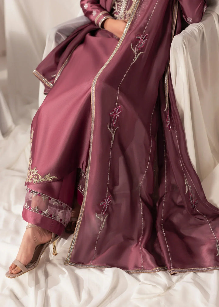 Celeste by Jamni RTW Embroidered Sheesha Silk 3 Piece Suit PEONY Festive Collection