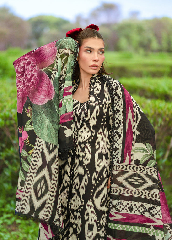 Bridgerton by Elaf Unstitched Printed Lawn 3 Piece Suit EL26ULB EPB-1B - Summer Collection