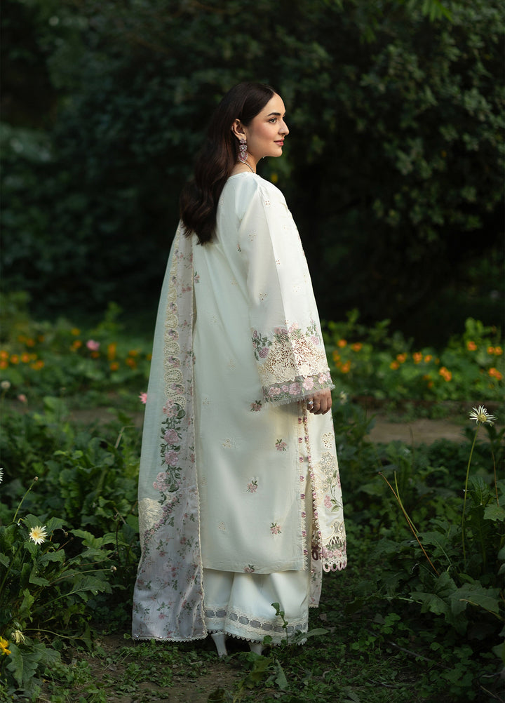 Elaf Premium Unstitched Embroidered Lawn 3 Piece Suit EL26ULF Sweet Talk ELQ-7B - Festive Collection