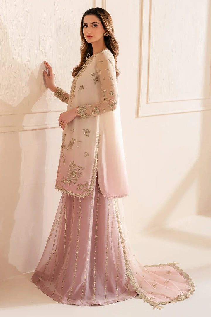 Jazmin Unstitched Chiffon Embroidered Suits 3 Piece JZ25CF JZ-UC-D3067 - Festive Collection