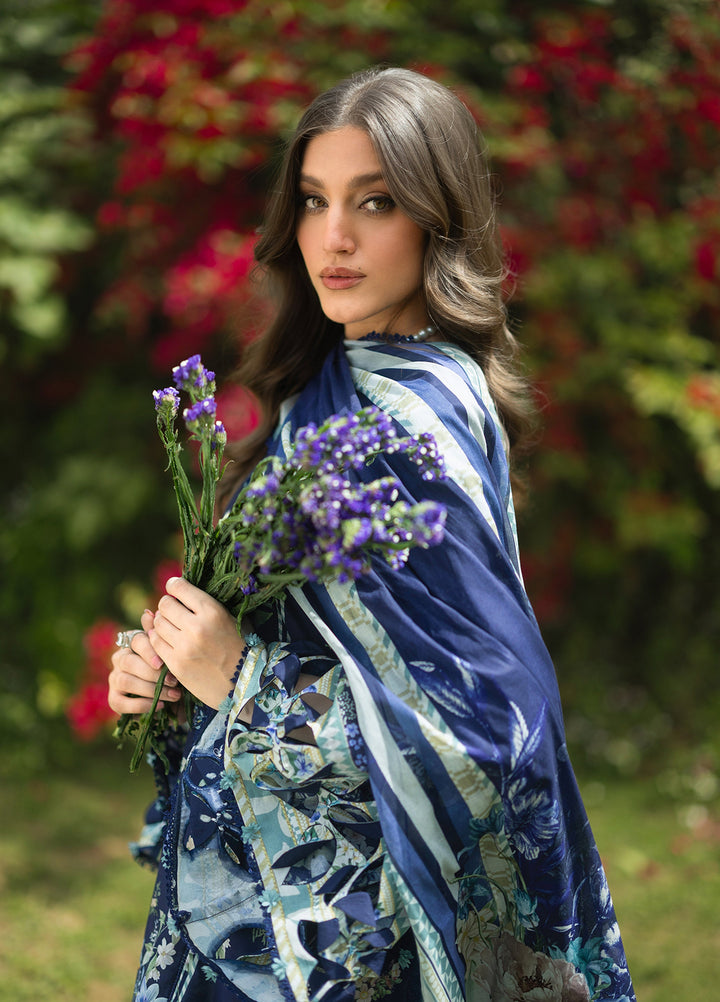 Bridgerton by Elaf Unstitched Printed Lawn 3 Piece Suit EL26ULB EPB-6B - Summer Collection