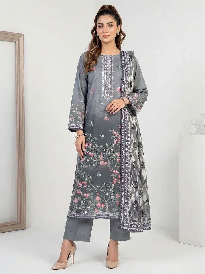 Salitex Unstitched Printed Lawn 3 Piece Suit SSW6U3P424 Summer Collection