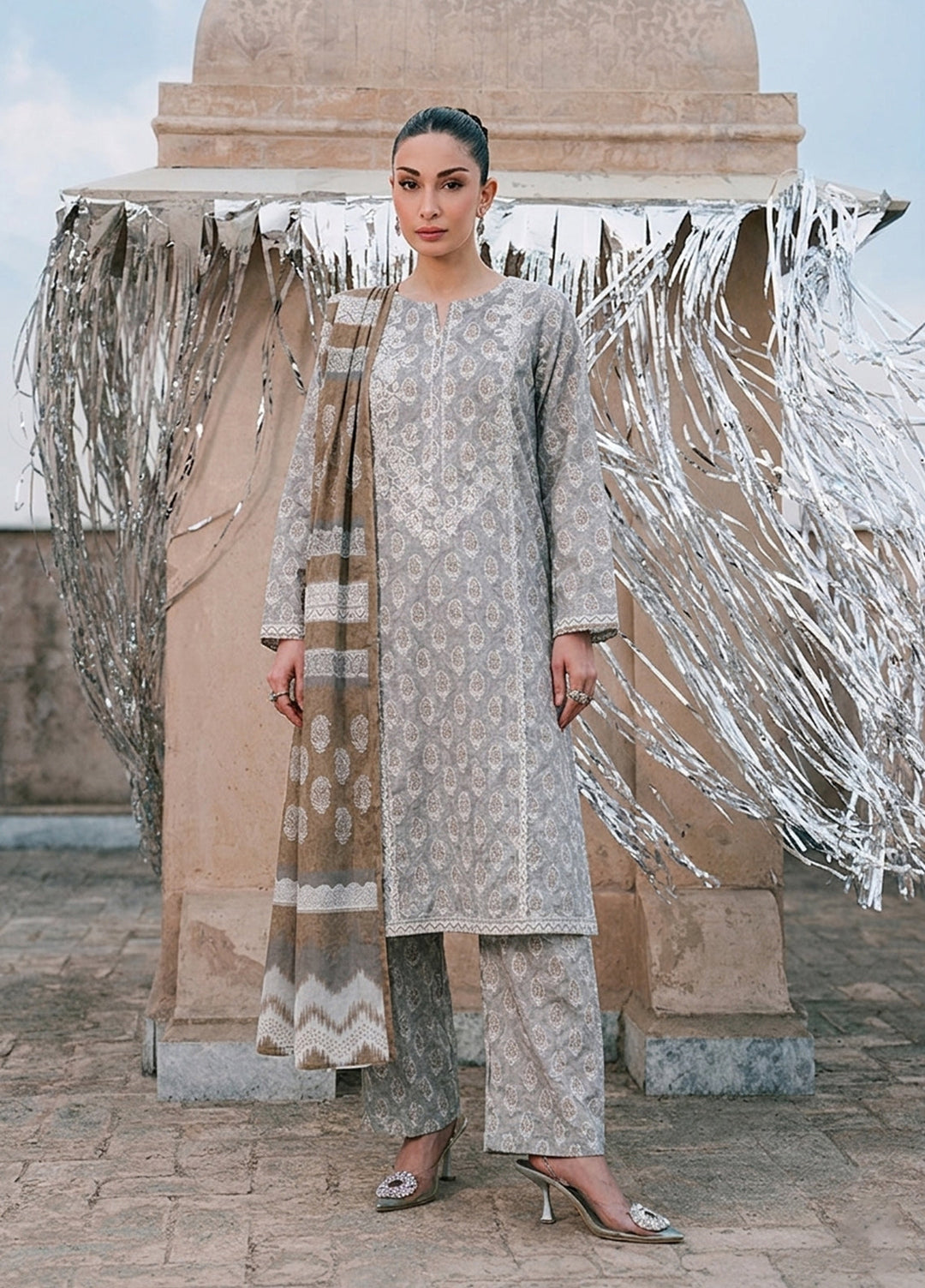 Daily Wear by HZ Textiles RTW Embroidered Lawn 3 Piece Suit HZ26PDW CPE-3P-043 - Casual Collection