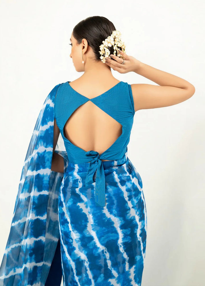 Imran Aftab RTW Printed Chiffon Saree IASC 07 - Festive Collection