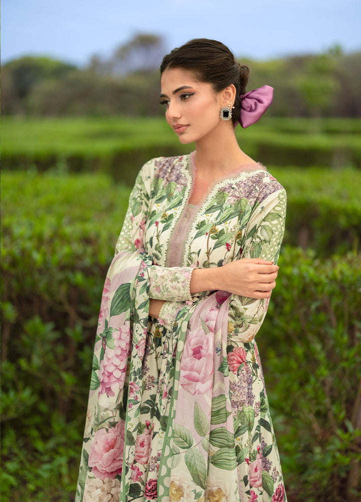 Bridgerton by Elaf Unstitched Printed Lawn 3 Piece Suit EL26ULB EPB-3B - Summer Collection