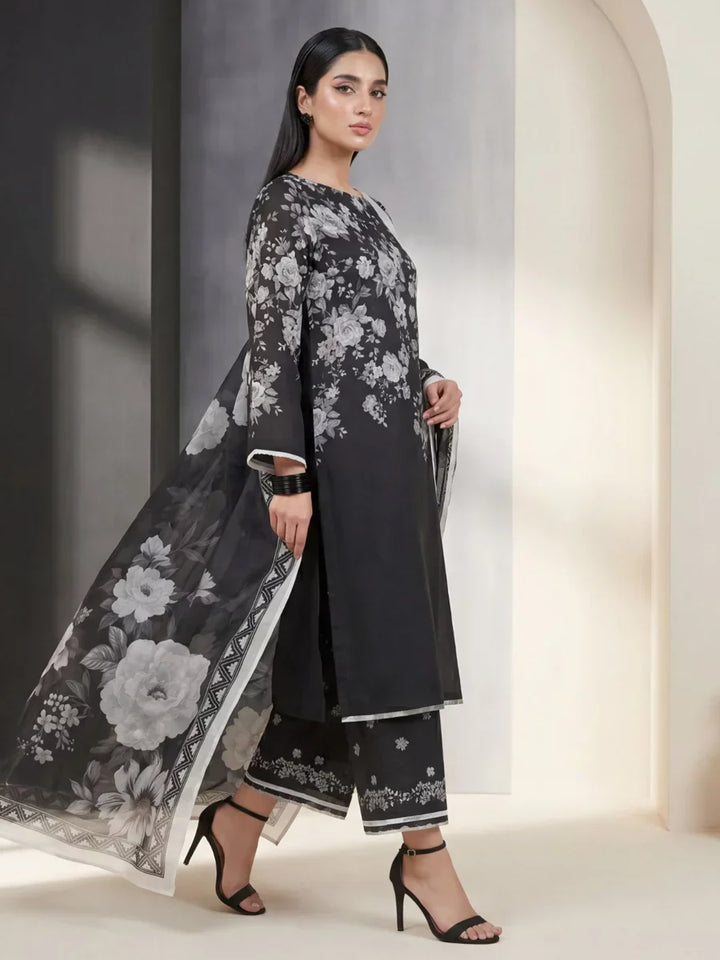 Salitex Unstitched Printed Lawn Silk 3 Piece Suit SUNS7ASI417 Casual Collection