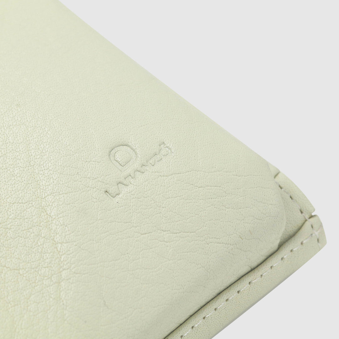 Lafanzo Unisex Leather Femora Crossbody Phone Pouch Ivory - Accessories Collection