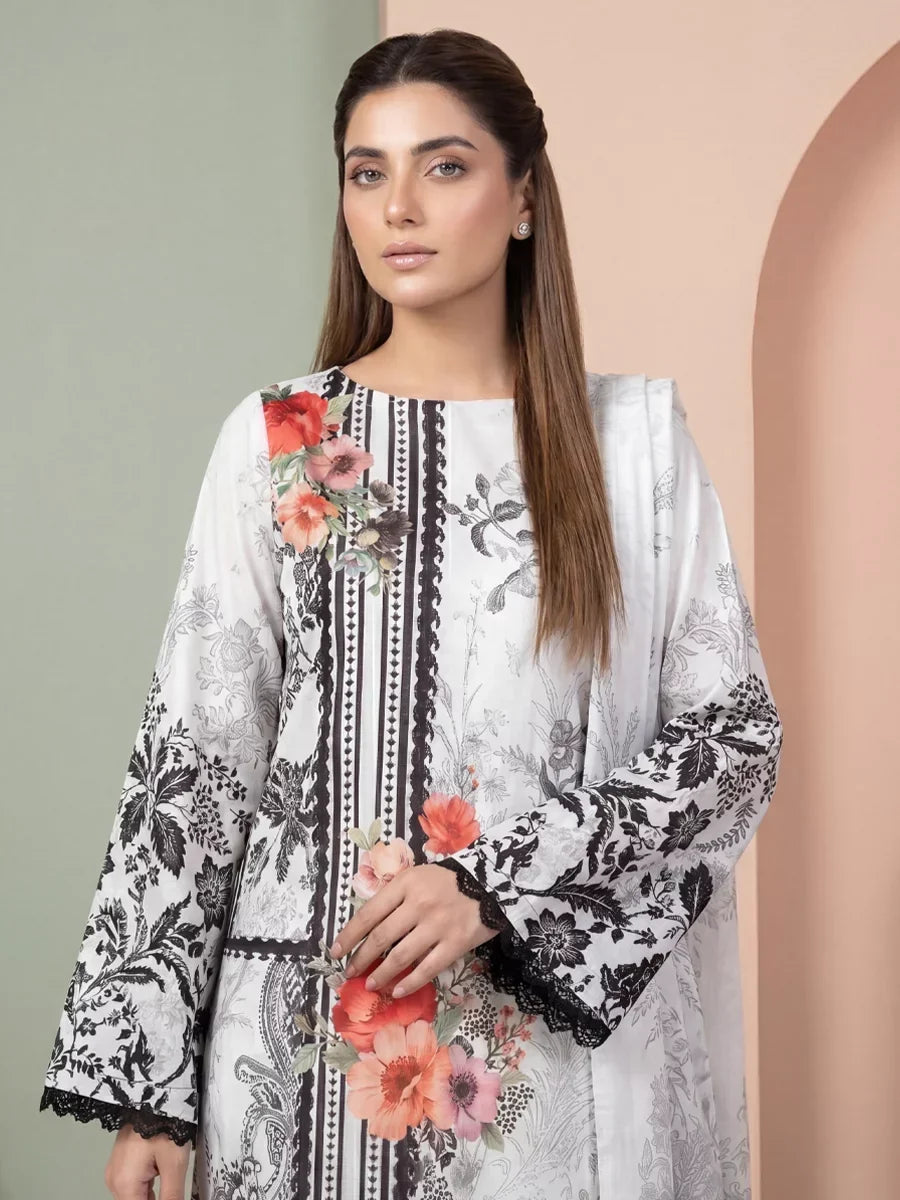 Salitex Women Unstitched Printed Lawn 3 Piece Suit SSW8U3P438 Casual Collection