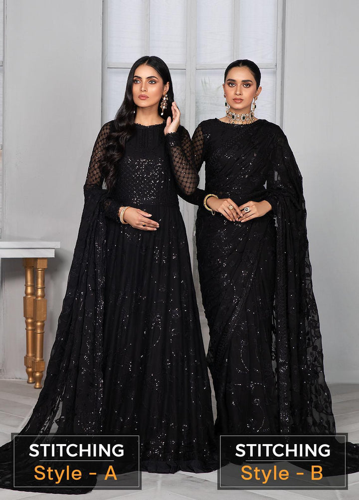 Bahaar by Zarif Embroidered  Suits Unstitched 3 Piece ZR25UF ZB 02 OMROSE - Luxury Collection