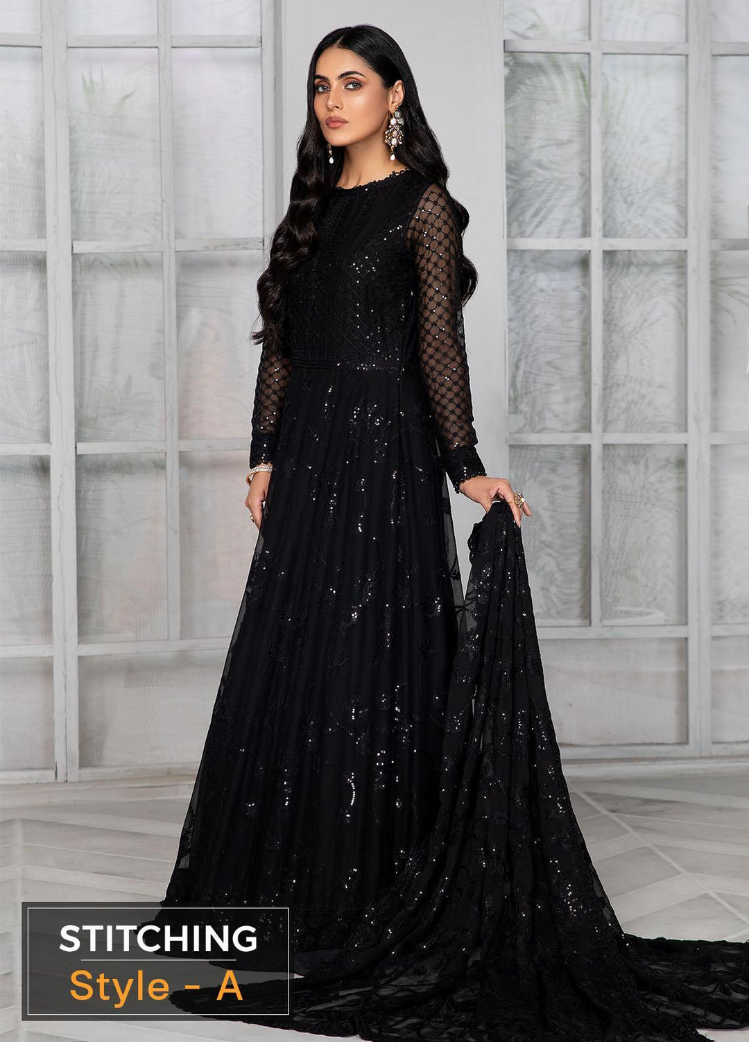 Bahaar by Zarif Embroidered  Suits Unstitched 3 Piece ZB 02 OMROSE - Luxury Collection