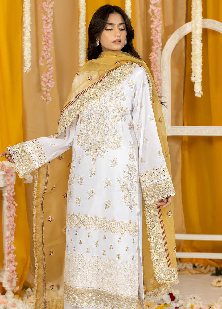 Ghazal By Humdum Embroidered Lawn Suits Unstitched 3 Piece HD23G D-02 - Summer Collection