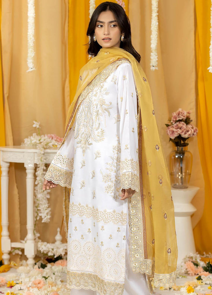 Ghazal By Humdum Embroidered Lawn Suits Unstitched 3 Piece HD23G D-02 - Summer Collection