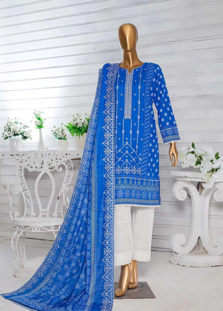 HZ Textiles Embroidered Khaddar Suits Unstitched 3 Piece HZ22PK-V3 PKE-2202 - Winter Collection