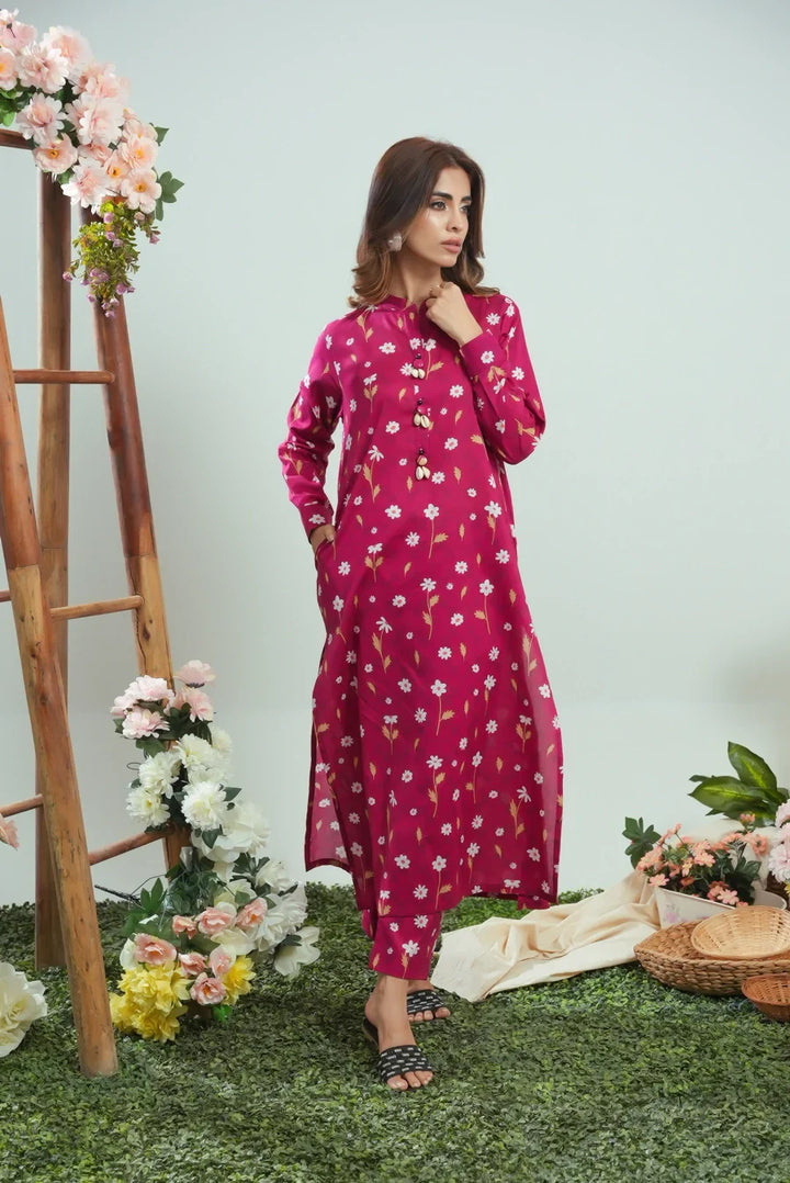 Dhaga Women Pret Printed 2 Piece Lawn Matching Separate FW24DSP0044 - Summer Collection