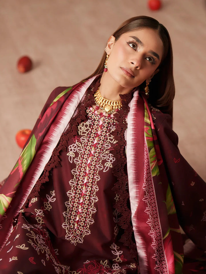 JoJo by Bin Ilyas Unstitched Embroidered Lawn 3 Piece Suit BI26UJJ D-81B - Summer Collection