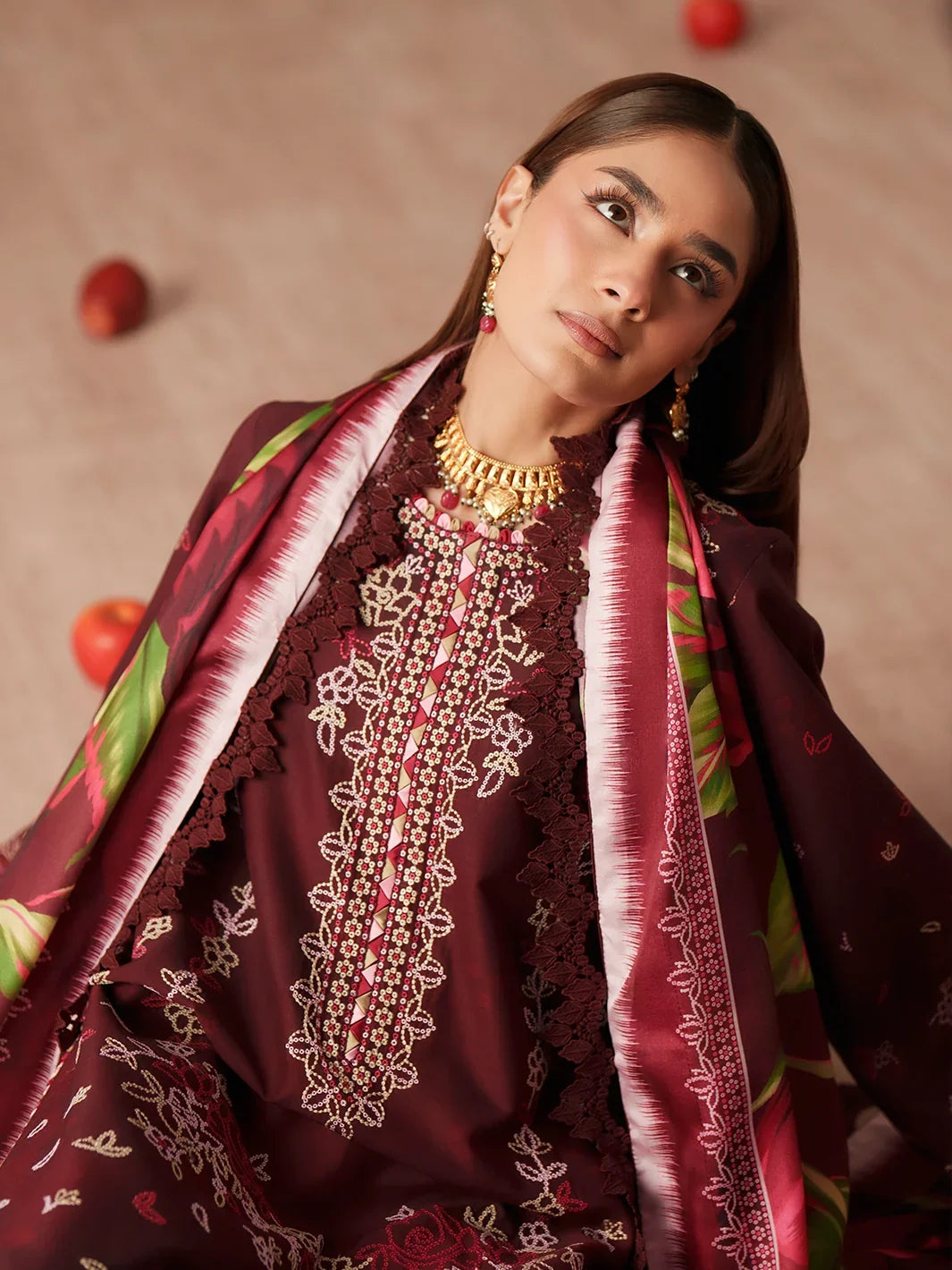 JoJo by Bin Ilyas Unstitched Embroidered Lawn 3 Piece Suit BI26UJJ D-81B - Summer Collection