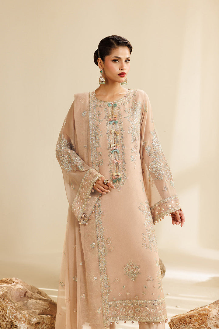 Sireine by Alizeh Fashion Unstitched Embroidered Chiffon 3 Piece Suit AF26UCS AF-CH-2288-DUNE - Festive Collection