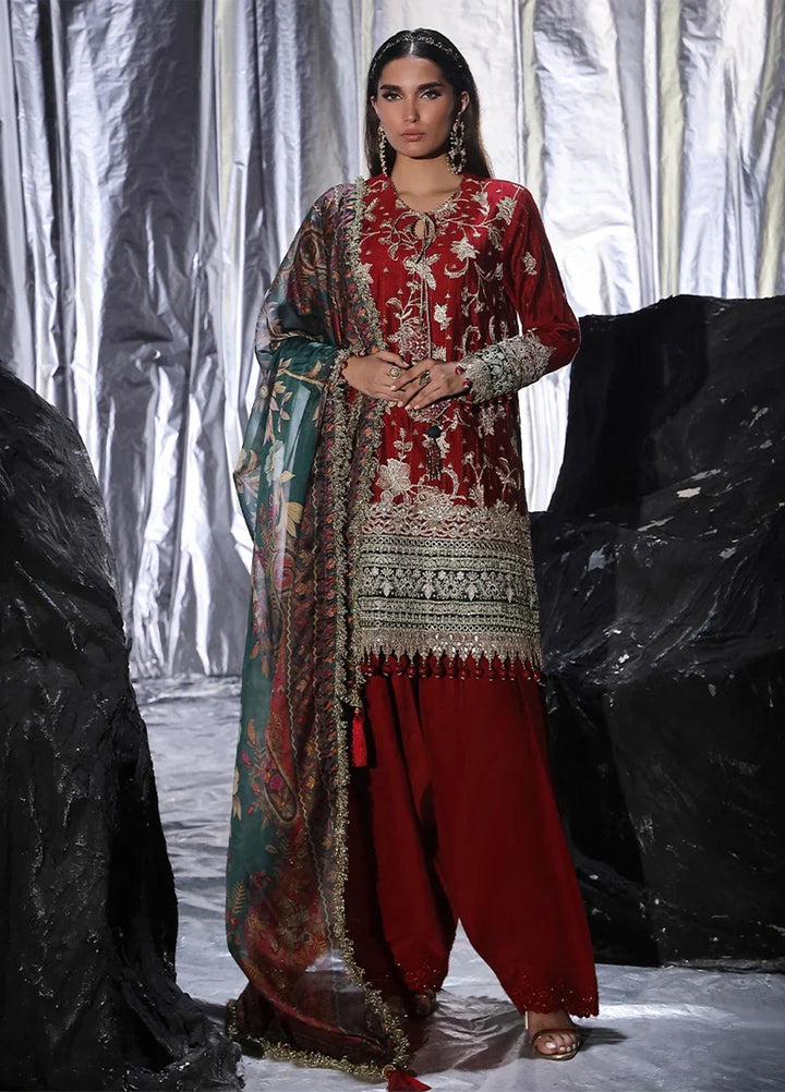 Salitex Women Unstitched Embroidered Yarn 3 Piece Suit WUS3LS24RO010 - Festive Collection