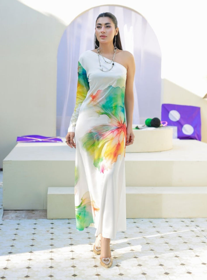 Printnation by Anayra Amal RTW Printed Poly Raw Silk 1 Piece Mono Pop - Casual Collection