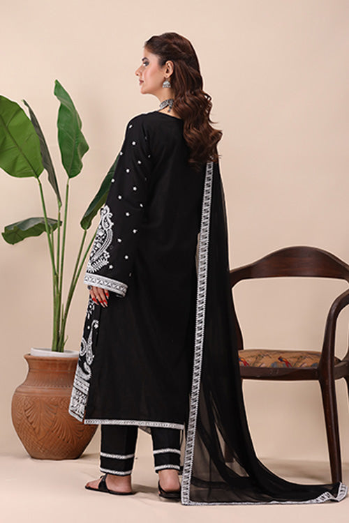 La Elise Women RTW Embroidered Lawn 3 Piece Suit 0001401 Sanam - Casual Collection