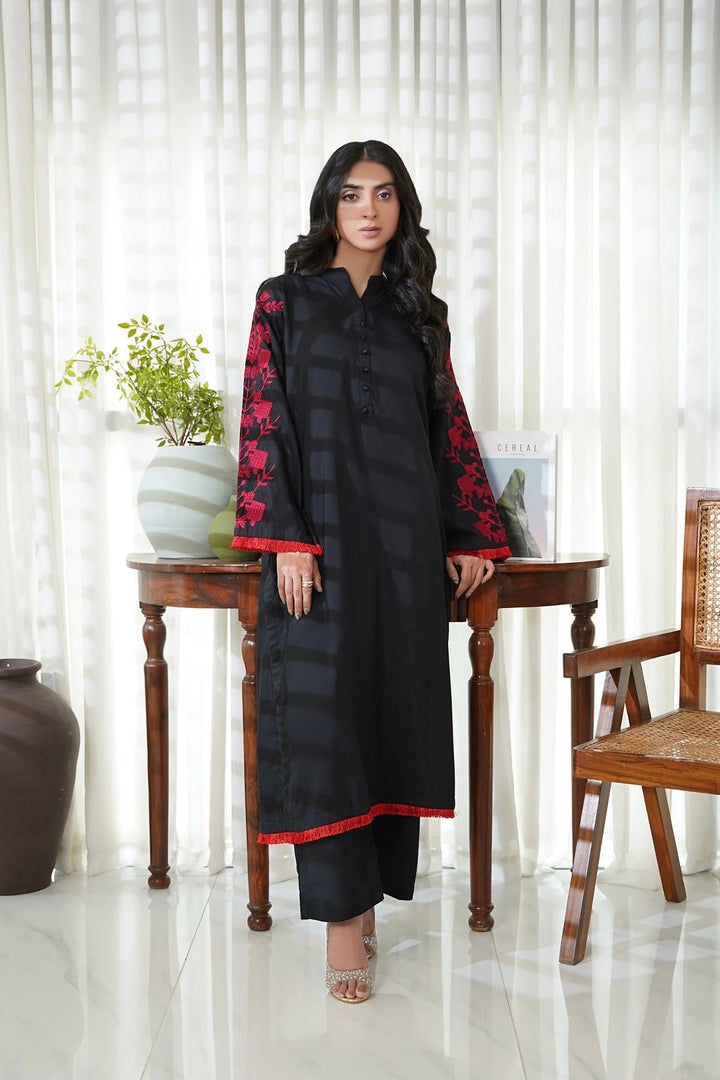 Dhaga Women Pret Embroidered 2 Piece Premium Cotton Rija SS25DSE110 - Summer Collection