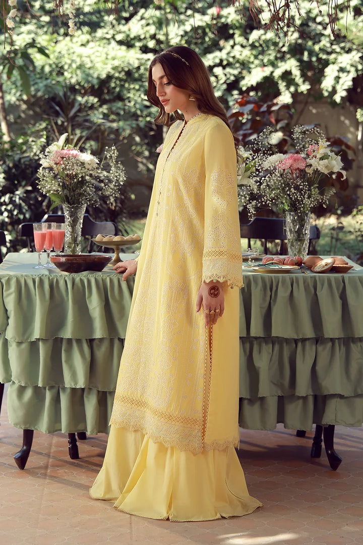 Sahar Unstitched Chikankari Lawn Butterlicious 3 Piece Suit CK-26-V2-10 - Summer Collection