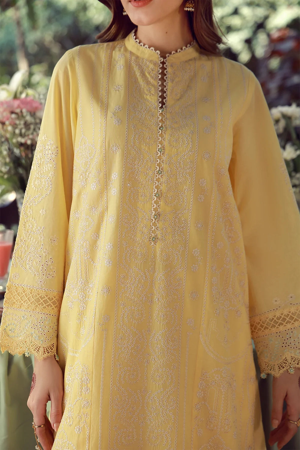 Sahar Unstitched Chikankari Lawn Butterlicious 3 Piece Suit CK-26-V2-10 - Summer Collection