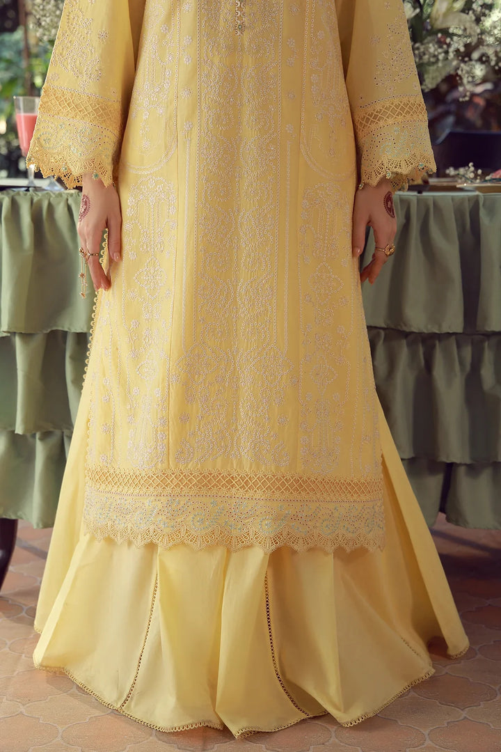 Sahar Unstitched Chikankari Lawn Butterlicious 3 Piece Suit CK-26-V2-10 - Summer Collection