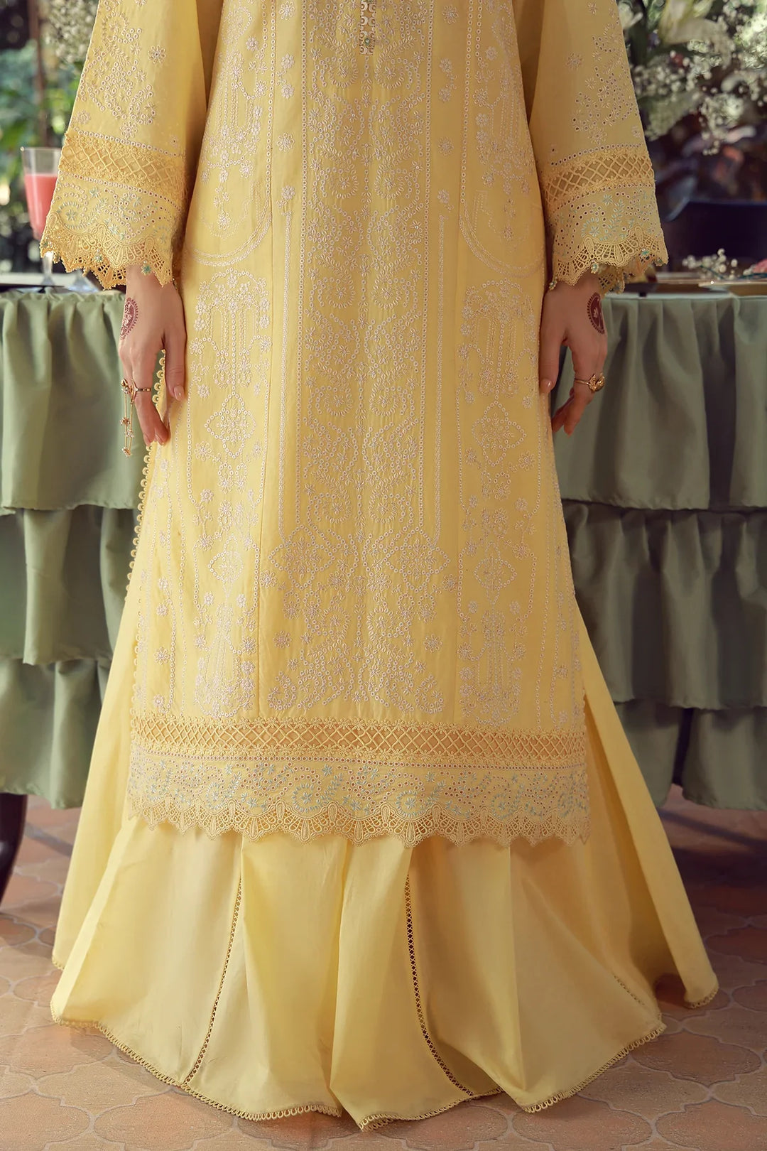 Sahar Unstitched Chikankari Lawn Butterlicious 3 Piece Suit CK-26-V2-10 - Summer Collection