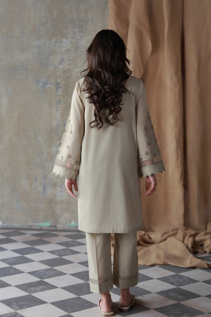 Neutral Edit by Sahar RTW Embroidered Cambric 2 Piece Suit Desert Muse Casual Collection