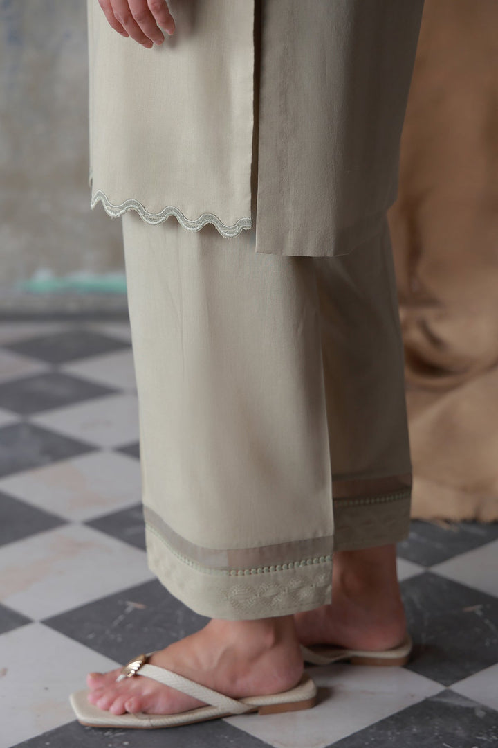 Neutral Edit by Sahar RTW Embroidered Cambric 2 Piece Suit Desert Muse Casual Collection