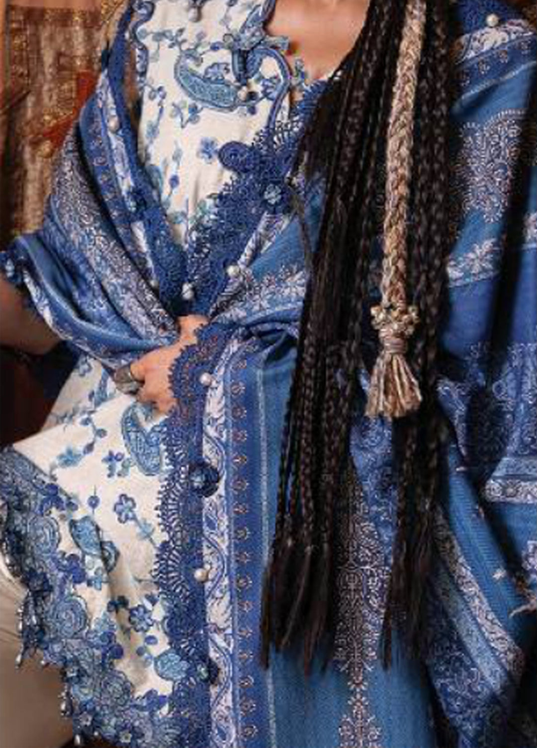 M Prints by Maria B Unstitched Printed Cambric 3 Piece Suit MB26UPC 8A - Casual Collection