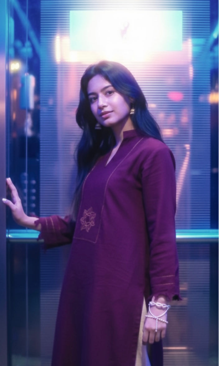 Syah Women RTW Embroidered Khaddar 2 Piece Suit Zareen - Casual Collection